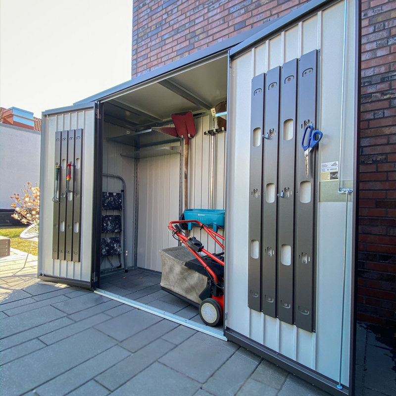 Biohort Equipment Locker 900 Gallon Water Resistant Metal Tool Shed